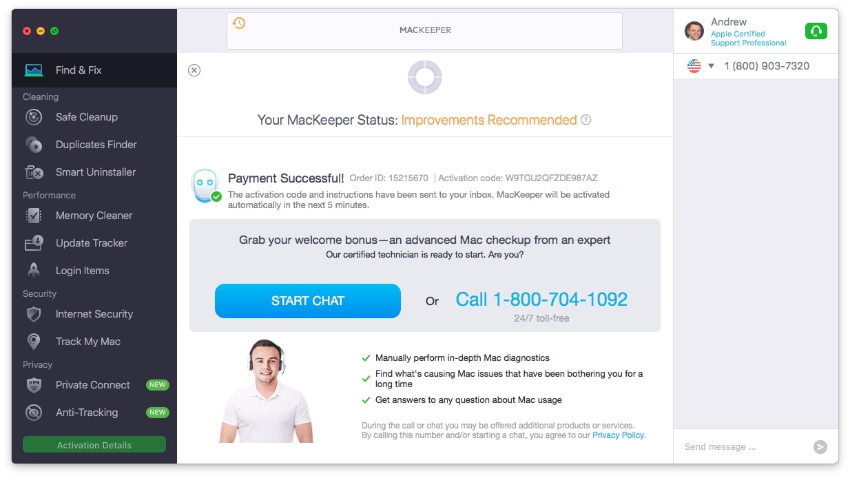 mackeeper payment successful page mackeeper payment successful page
