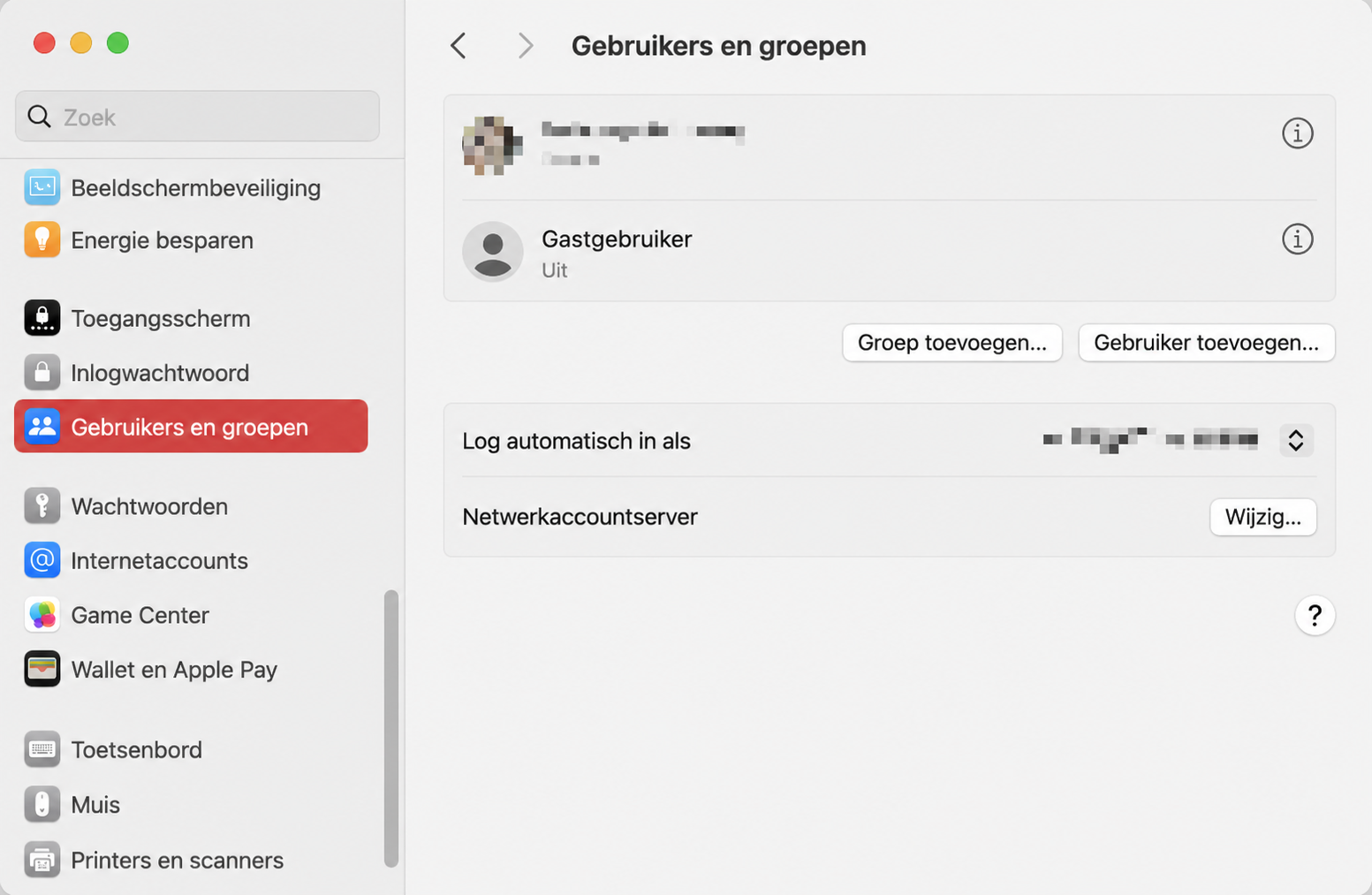 Open Systeeminstellingen en klik op 'Gebruikers en groepen' in de zijbalk. Klik vervolgens op de knop 'Gebruiker toevoegen' in dit venster.