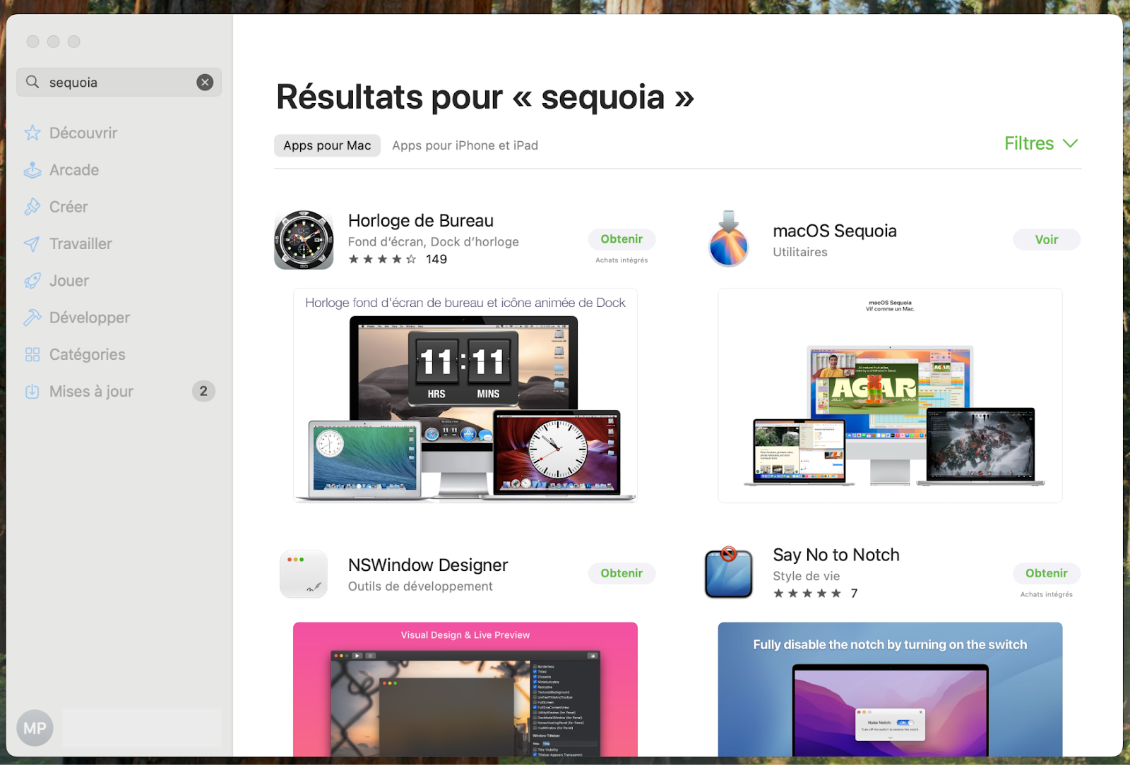 Pour les versions les plus récentes de macOS, le moyen le plus simple d'obtenir l'installateur reste de le télécharger depuis l'App Store sur Mac.