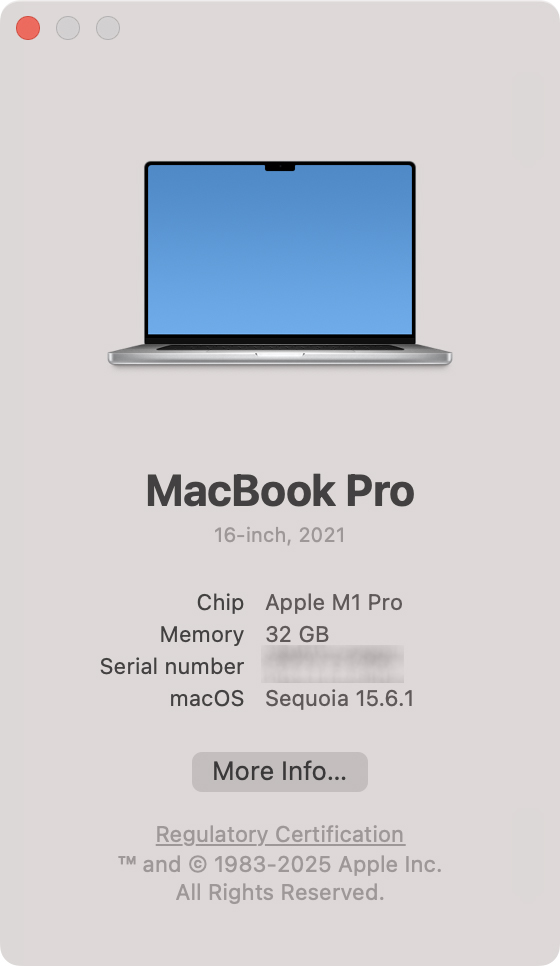 To verify you can use the app on your Mac, review your current macOS version in the new pop-up window.