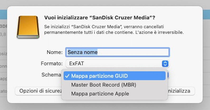 Libera più spazio sul tuo Mac collegando una chiavetta USB e inizializzando il dispositivo. Poi assegnale un nuovo nome e riformatta l’unità per usarla con il Mac.