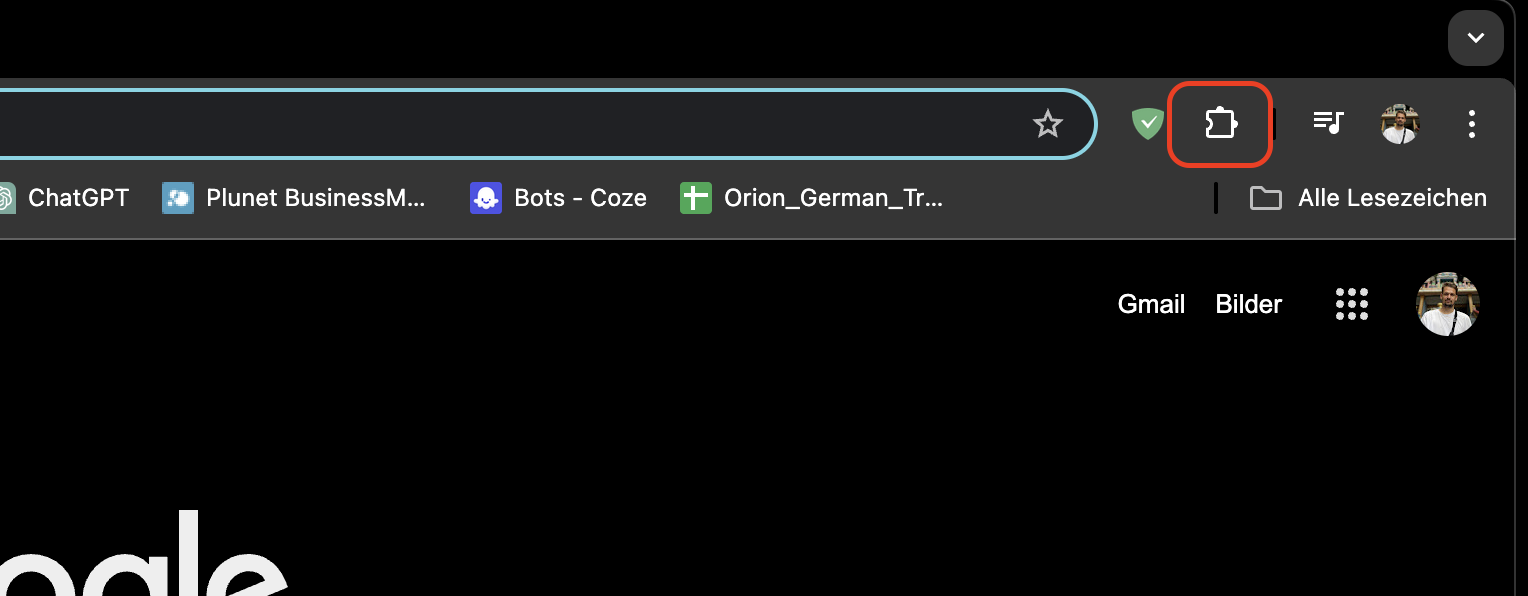 Deaktivieren Sie Chrome-Erweiterungen, damit die App ordnungsgemäß funktioniert. Öffnen Sie Google Chrome und klicken Sie auf die Registerkarte Erweiterungen.