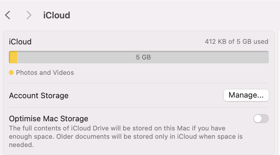 Under the Manage button, you'll be able to turn on Optimise Mac Storage. This will help sort out all of your content cross your Apple device to avoid accumulation. Under the Manage button, you'll be able to turn on Optimise Mac Storage. This will help sort out all of your content cross your Apple device to avoid accumulation.