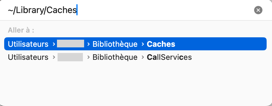 Effacer le cache dans Mac Monterey en accédant à Aller au dossier. Appuyez simultanément sur Maj + Commande + G sur votre clavier et tapez ~/Library/Caches dans la fenêtre suivante.