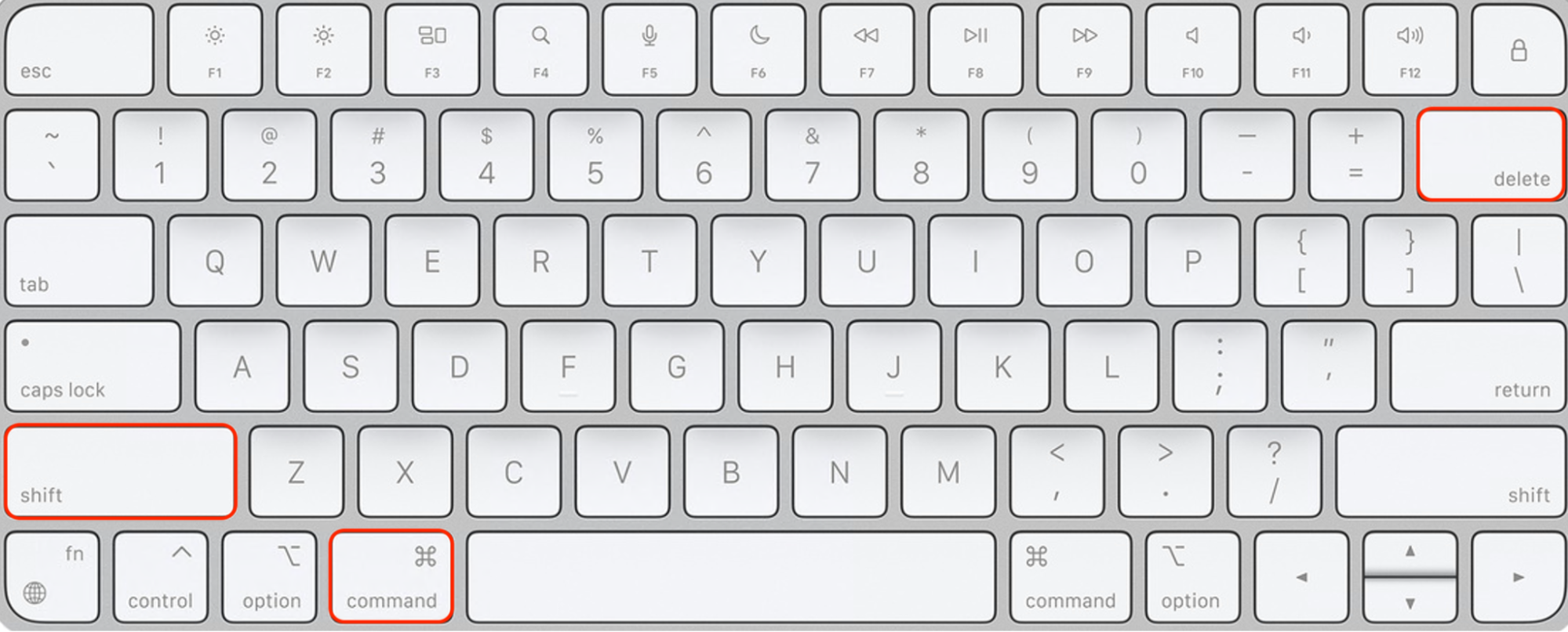 Pressione as teclas Command + Shift + Delete no seu MacBook para limpar rapidamente os arquivos de cache do navegador Chrome. Esse atalho permite apagar o cache do Chrome de forma rápida.