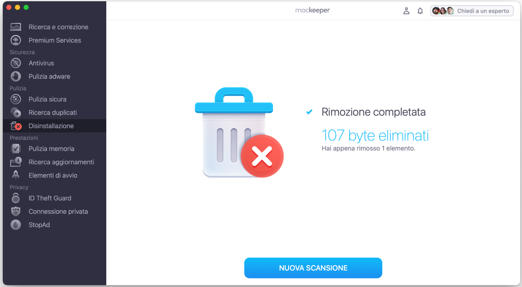 Se gli altoparlanti del MacBook Pro continuano a gracchiare, contatta il team di supporto di MacKeeper. Il team è disponibile 24 ore su 24 per risolvere qualsiasi problema tu possa avere con macOS e con molti altri dispositivi.