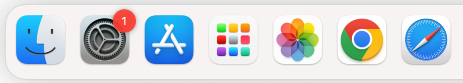 To find files on a Mac, locate the Finder icon on your Dock and double click on it to launch it.