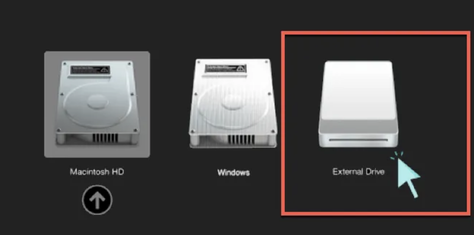 To install macOS Ventura on a USB, begin by connecting your extra drive to your Mac and restarting your device. Hold down Option as your Mac starts up to bring up the boot option. From here, you’ll be able to process after selecting your external drive.