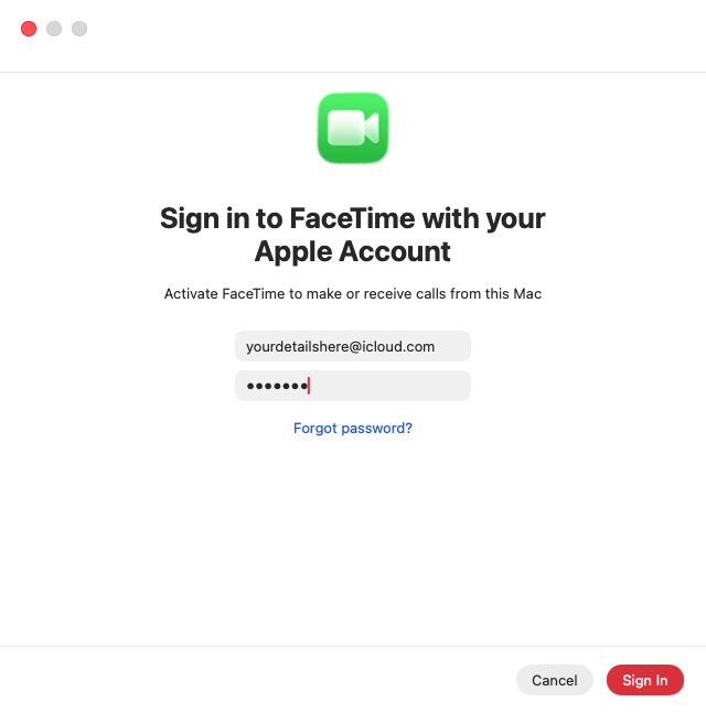 Once you’ve open the app, you may need to sign in as well. All you have to do is enter your Apple Account email address or phone number and your password. Then click the ‘Sign In’ button.