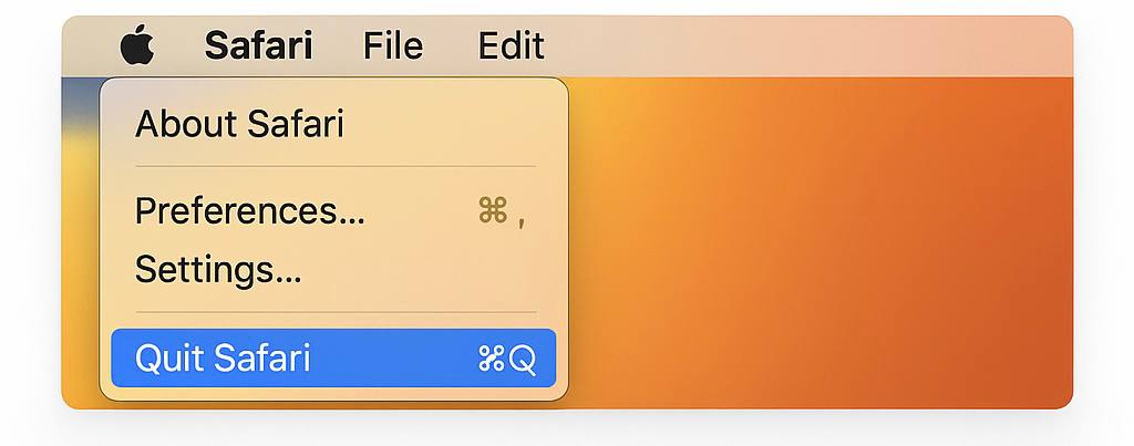 For deleting temporary and cache files while fixing a deleted process issue on your Mac, first quit the apps, you aren't going to use.