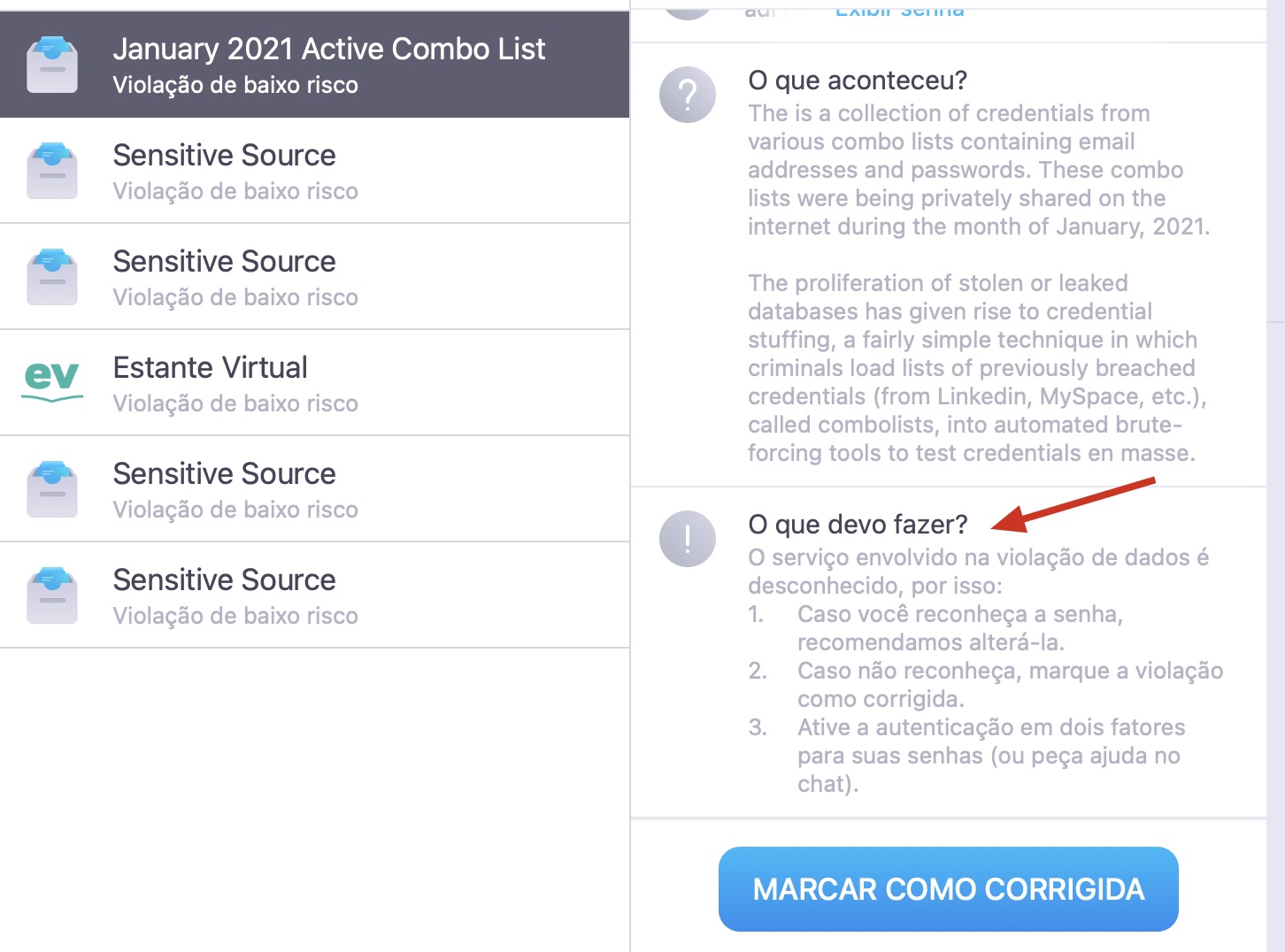 O MacKeeper no Mac exibe o ID Theft Guard. Verifique todas as contas comprometidas e siga as etapas para corrigi-las.