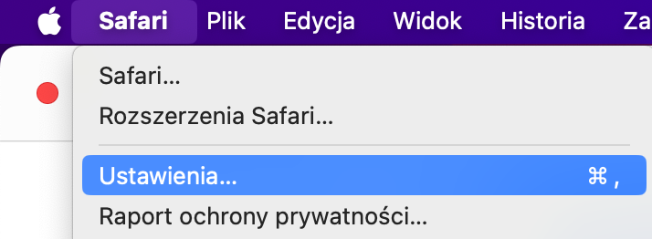 Aby ograniczyć wymagające efekty wizualne, z którymi Twój Mac ma trudności, musisz najpierw otworzyć Ustawienia. Możesz to zrobić, klikając ikonę Apple i wybierając Ustawienia.