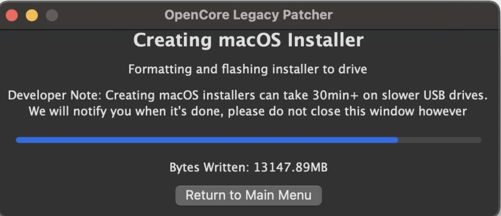Now you’ll need to create a bootable USB installer with at least 16GB of free storage space, as you’ll need this to install the macOS Tahon onto a bootable drive that’ll house the OS, as your device cannot store and run it in its own if it’s not compatible.