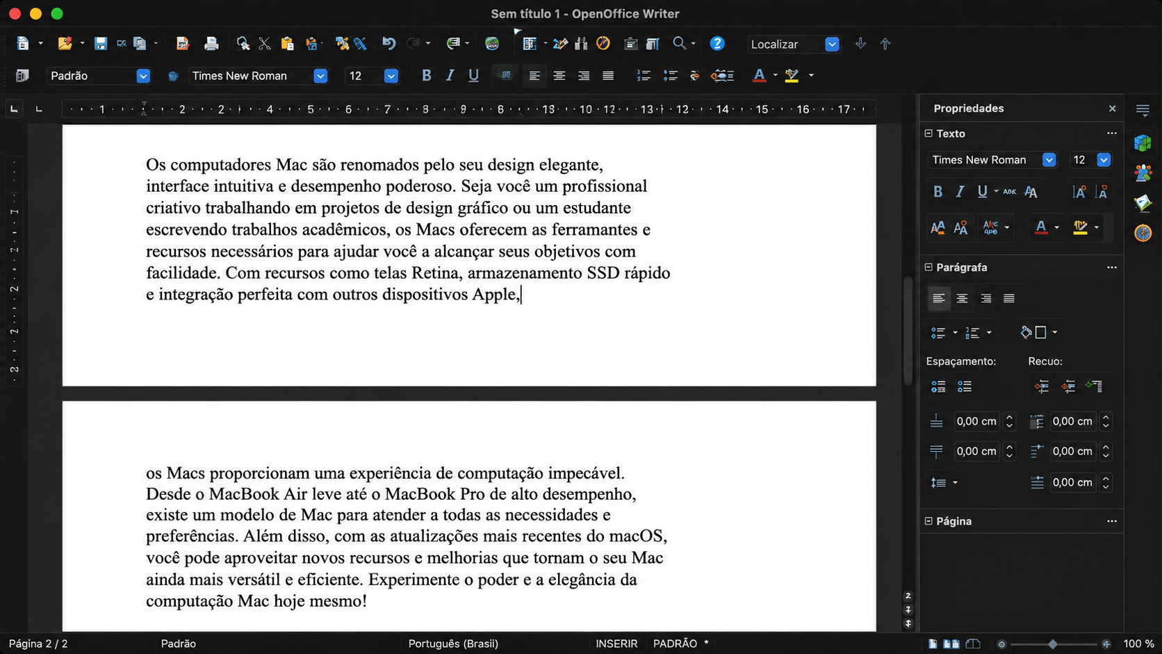 O Apache OpenOffice é baseado no aplicativo de código aberto OpenOffice. Não é tão bom quanto costumava ser, mas é gratuito e funciona bem.
