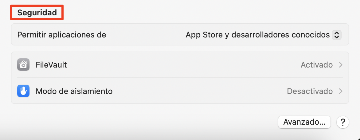 Debería aparecer un círculo marcado junto a 