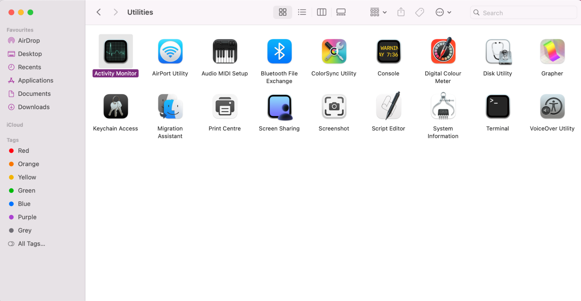 If you need to restart triald processes on Mac, we recommend doing so via Activity Monitor. Begin by opening Finder, going to Applications and then your Utilities folder. Once you see Activity Monitor, click to open.
