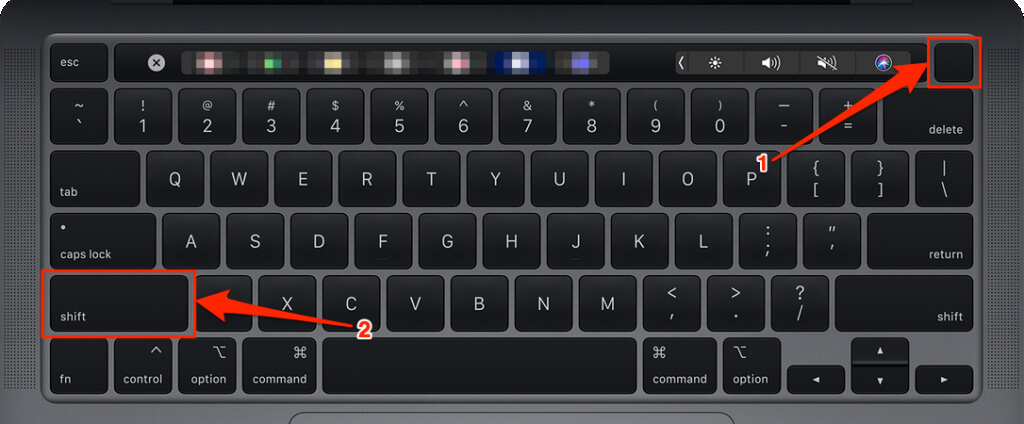 Press the power button, then immediately hold the Shift key to start your Mac in Safe Mode and diagnose potential system or login-related issues.