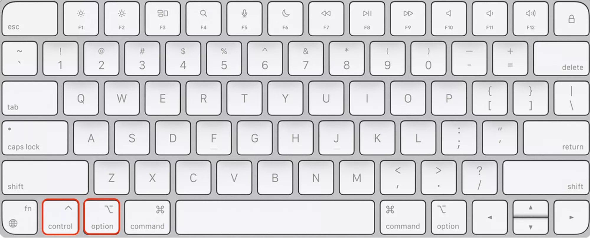 Per reimpostare le impostazioni SMC su un MacBook Intel con chip Apple T2, spegni il Mac dal menu Apple. Tieni premuti i tasti Ctrl + Opzione nell’angolo in basso a sinistra della tastiera: sono i primi passaggi per risolvere il Bluetooth quando non funziona.