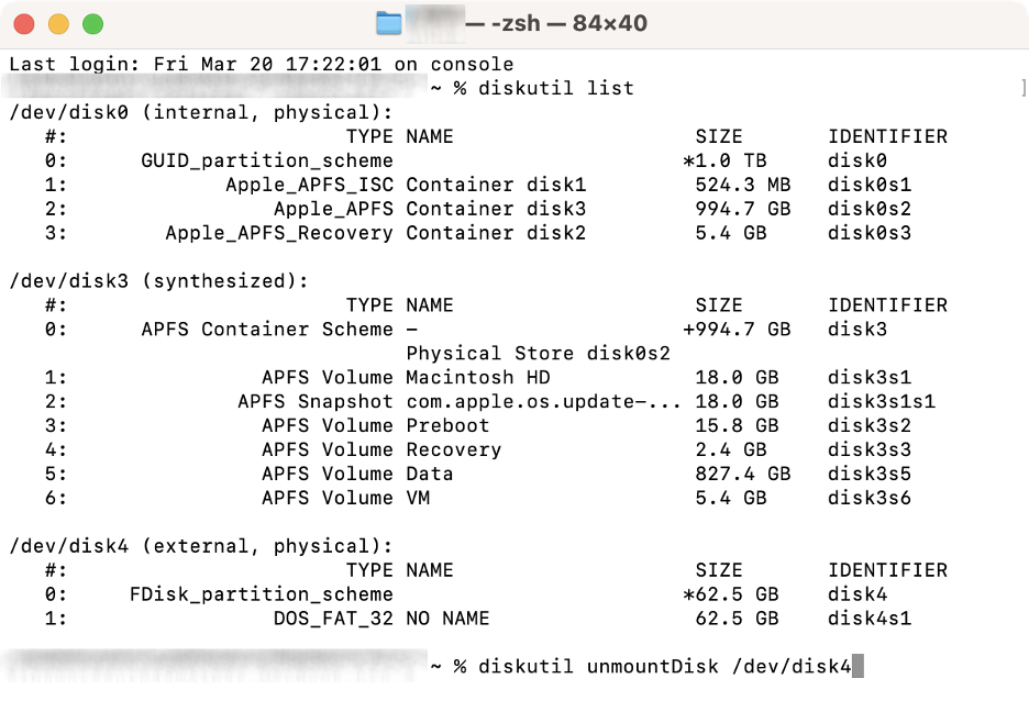 To repair your disk on your Mac using Terminal, type in the command diskutil repairDisk /dev/disk_identifier to see if that fixes the -69877 error.