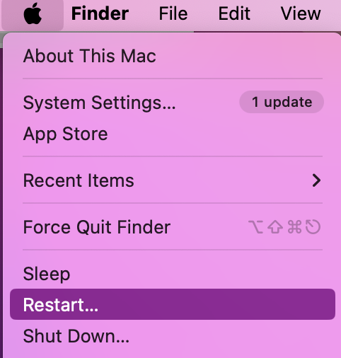 Sometimes the best thing can be the simplest; make sure all your apps are closed. Then click on the Apple Icon and select Restart. This will close all your Safari processes and reopen like new.