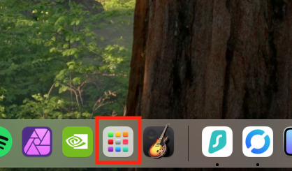 If you've installed apps through the Mac App Store, then you can also remove them via Launchpad. Open Launchpad using the icon in your Dock.