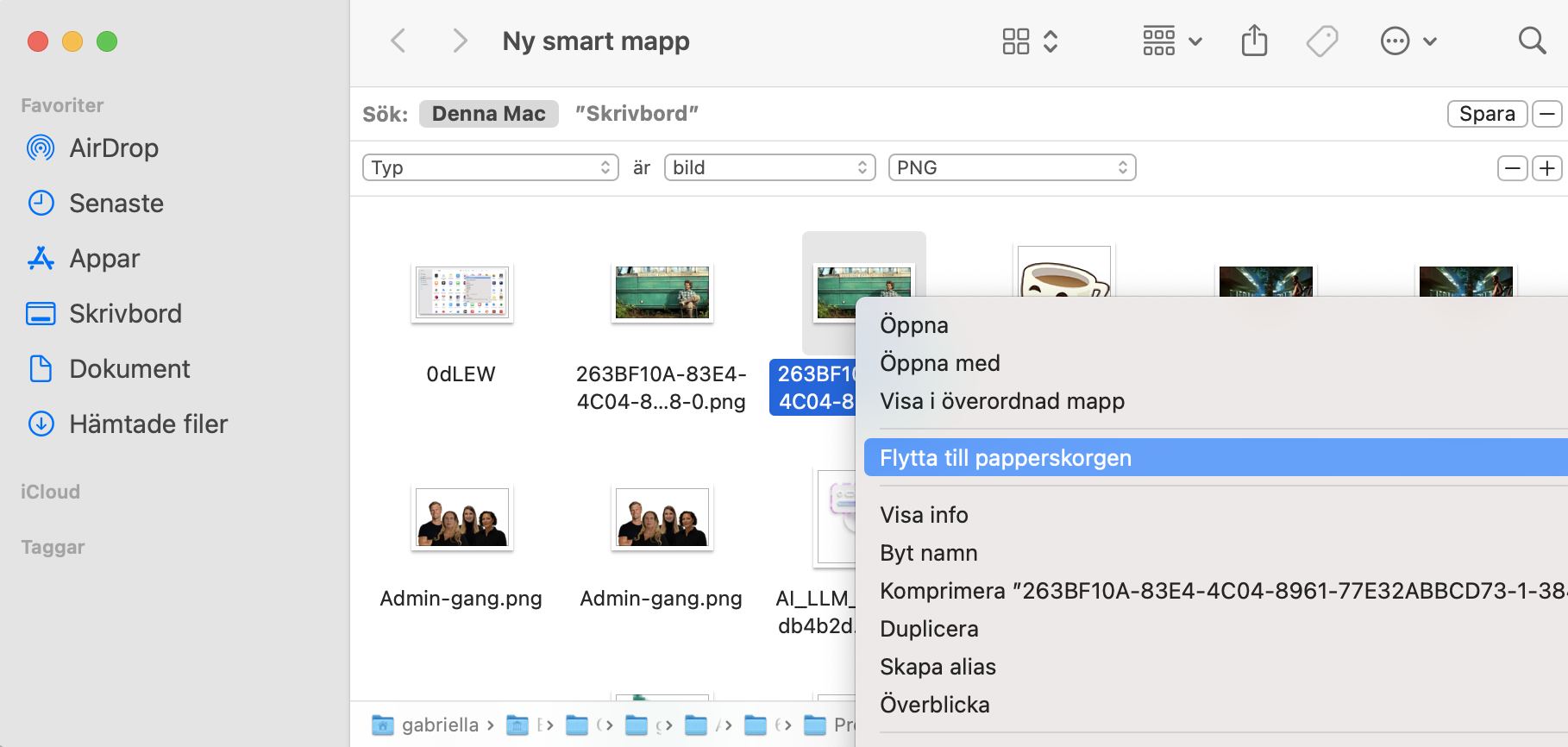 En smart mapp inuti Finder på Mac, som du kan använda för att hitta dubbletter. Ta bort alla dubbletter för att frigöra utrymme på Mac.