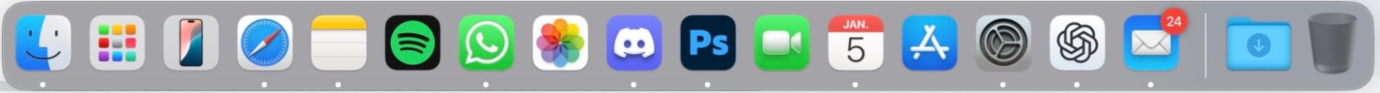 Para verificar a atividade do Mail, você precisará começar abrindo o app. Ele pode ser encontrado por meio de uma busca no Spotlight ou, mais provavelmente, estar localizado no seu Dock.