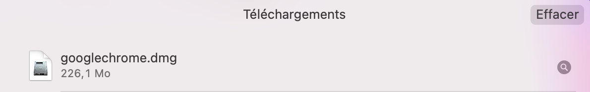 Faites un double clic sur le fichier .dmg téléchargé.