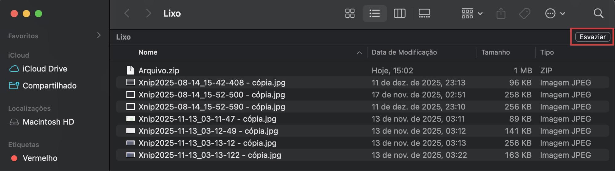 Limpe regularmente a área de trabalho do seu Mac para garantir que você não use muita RAM. Basta arrastar e soltar os arquivos que não usa mais. Depois, vá até o Lixo e esvazie-o.
