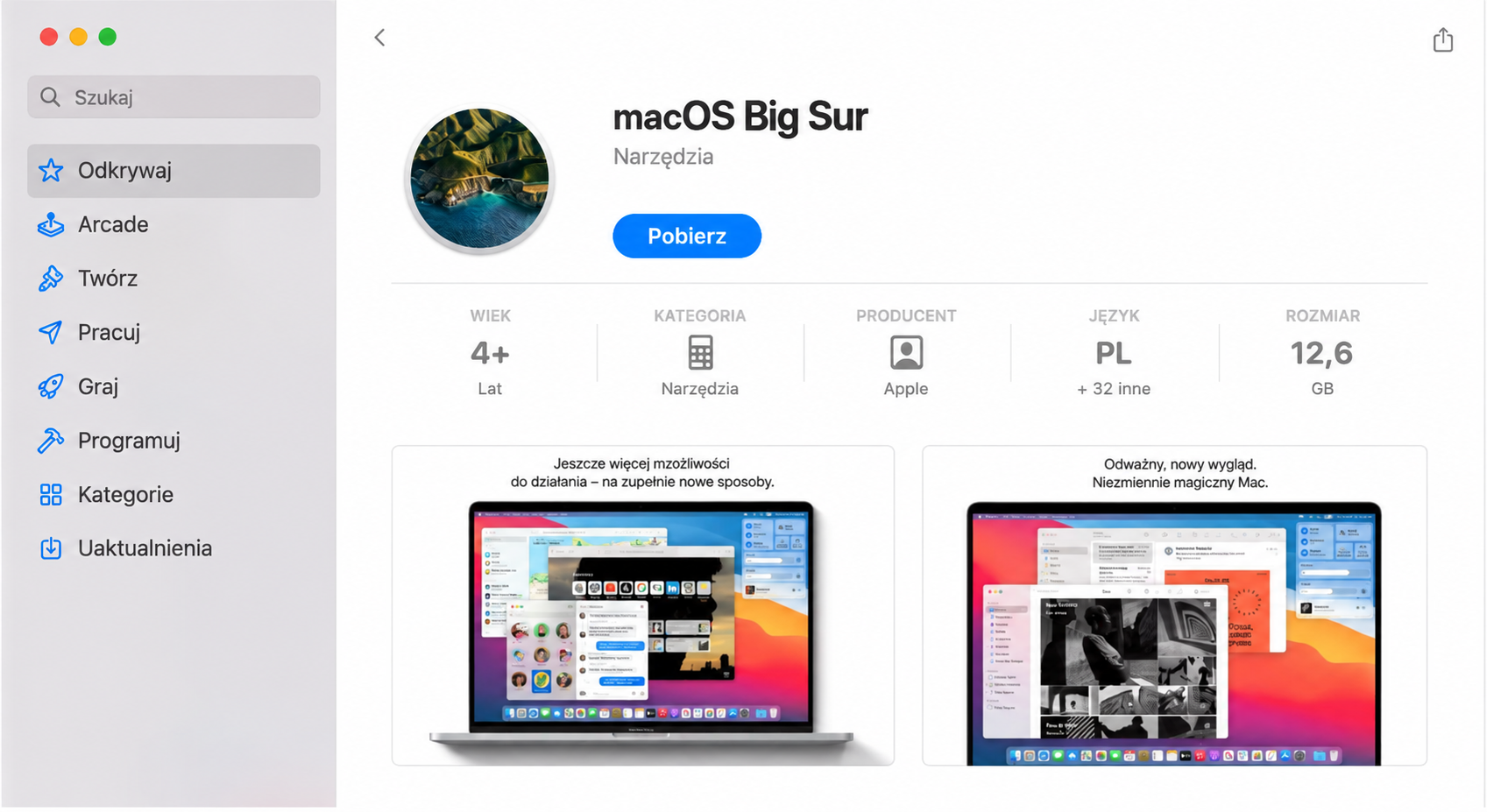 Możesz zaktualizować macOS High Sierra i jednocześnie zainstalować najnowsze aktualizacje Safari.