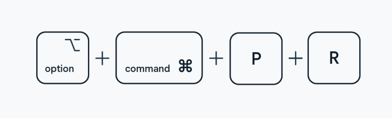 Réinitialiser votre PRAM/NVRAM peut contribuer à optimiser votre disque de démarrage et le faire gagner en vitesse. De plus, c’est une opération simple à effectuer. Éteignez votre Mac, attendez quelques secondes ou minutes, et rallumez-le. Appuyez immédiatement sur les touches Option + Commande + P + R en les maintenant enfoncées jusqu’à ce que votre Mac démarre, et vérifiez s’il est plus rapide.