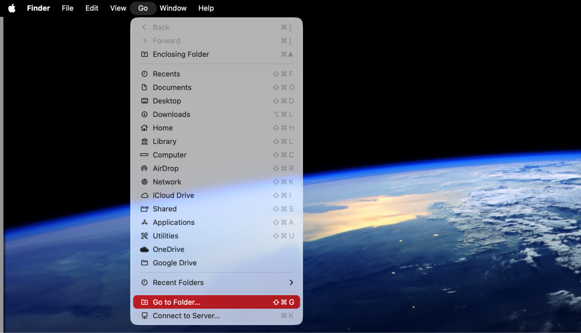 If corrupted cache files are the cause of your Discord update problems, then you can manually delete them. First, open Finder and select Go > Go to Folder from your menu bar.