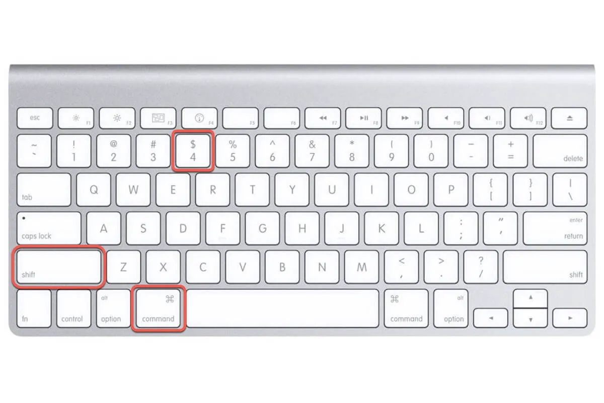 Press Command + Shift + 4 to activate selection mode, allowing you to capture and crop a specific area of your screen on Mac.