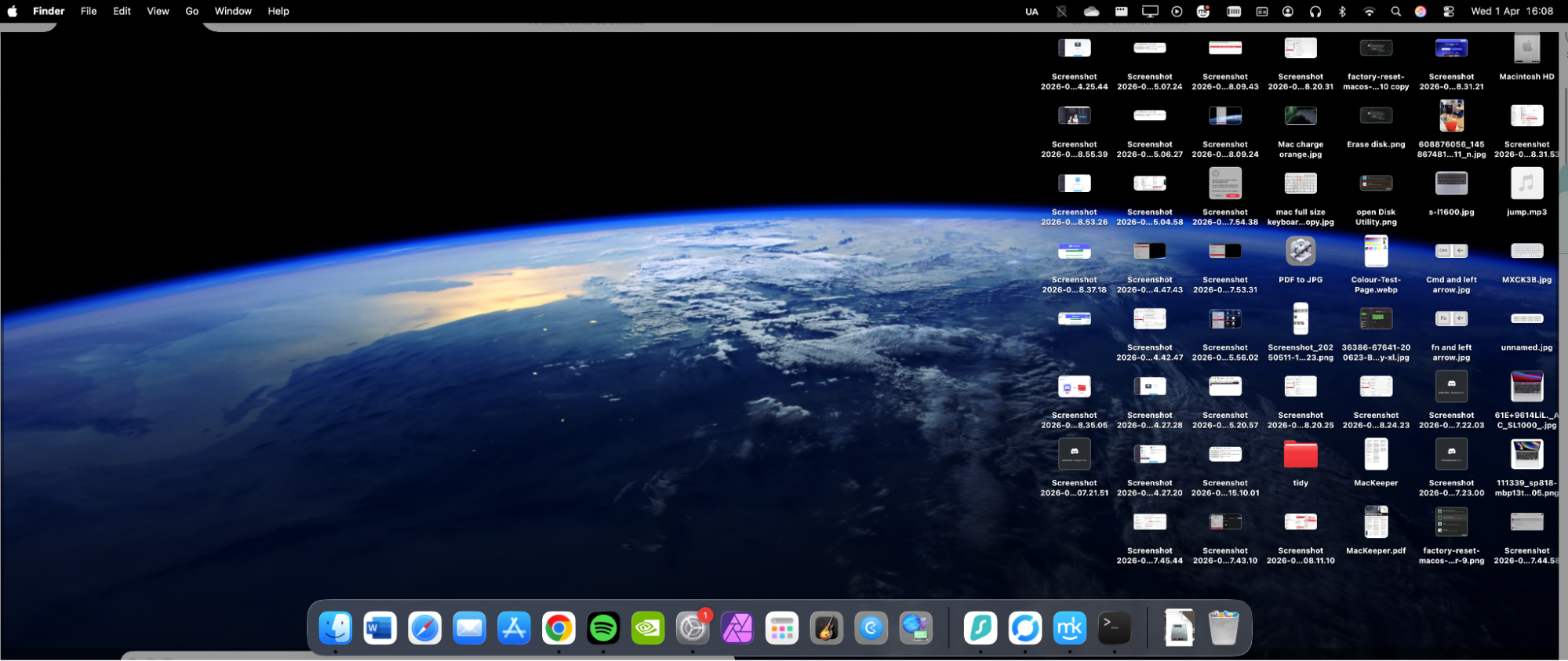 All kinds of things can be stored on your Mac's desktop, including files, folders, apps, photos, and screenshot. If your desktop gets too cluttered, you may want to clean it up.