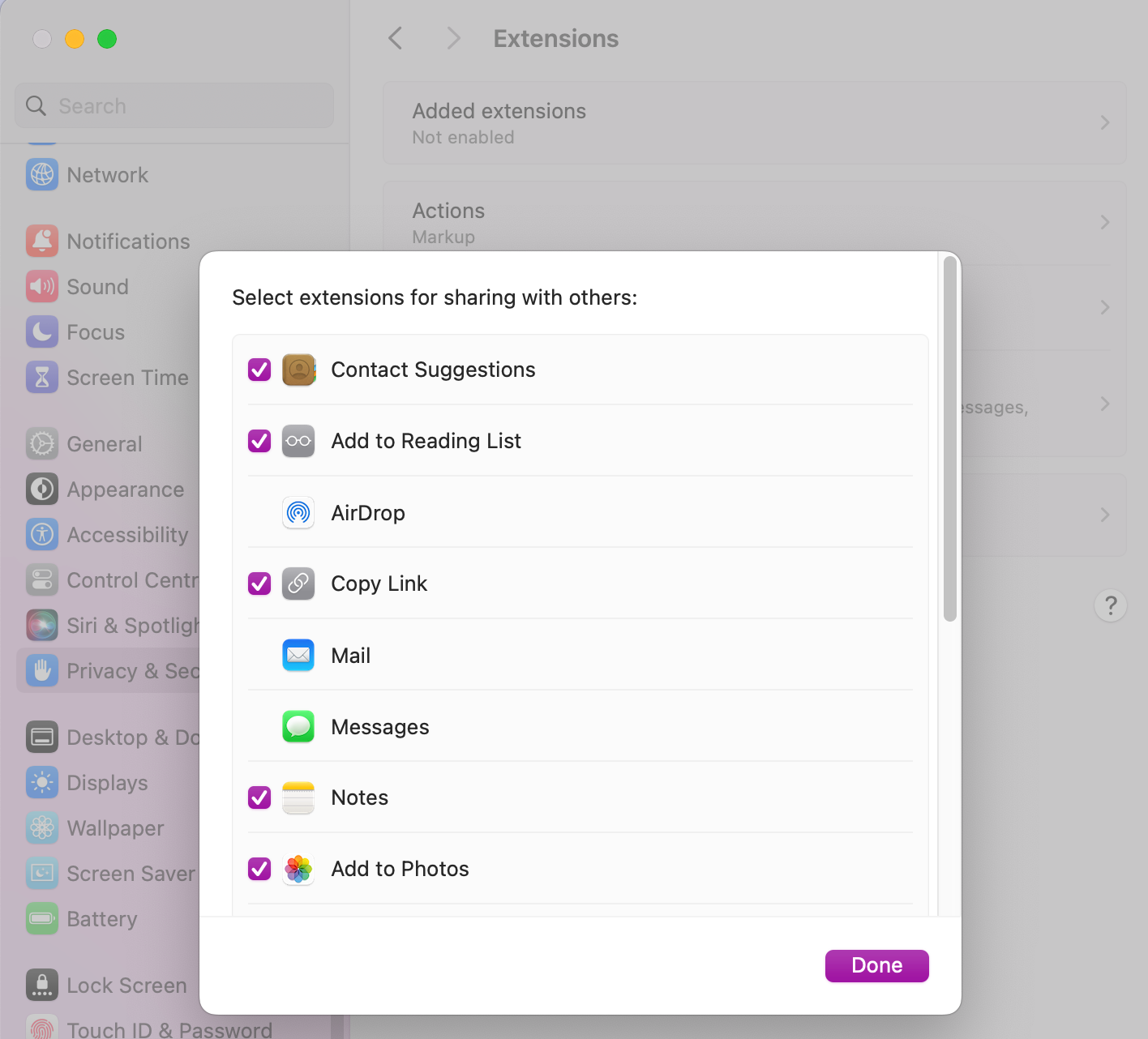 Click on any unwanted apps or services that are using display access and turn them off to disable.