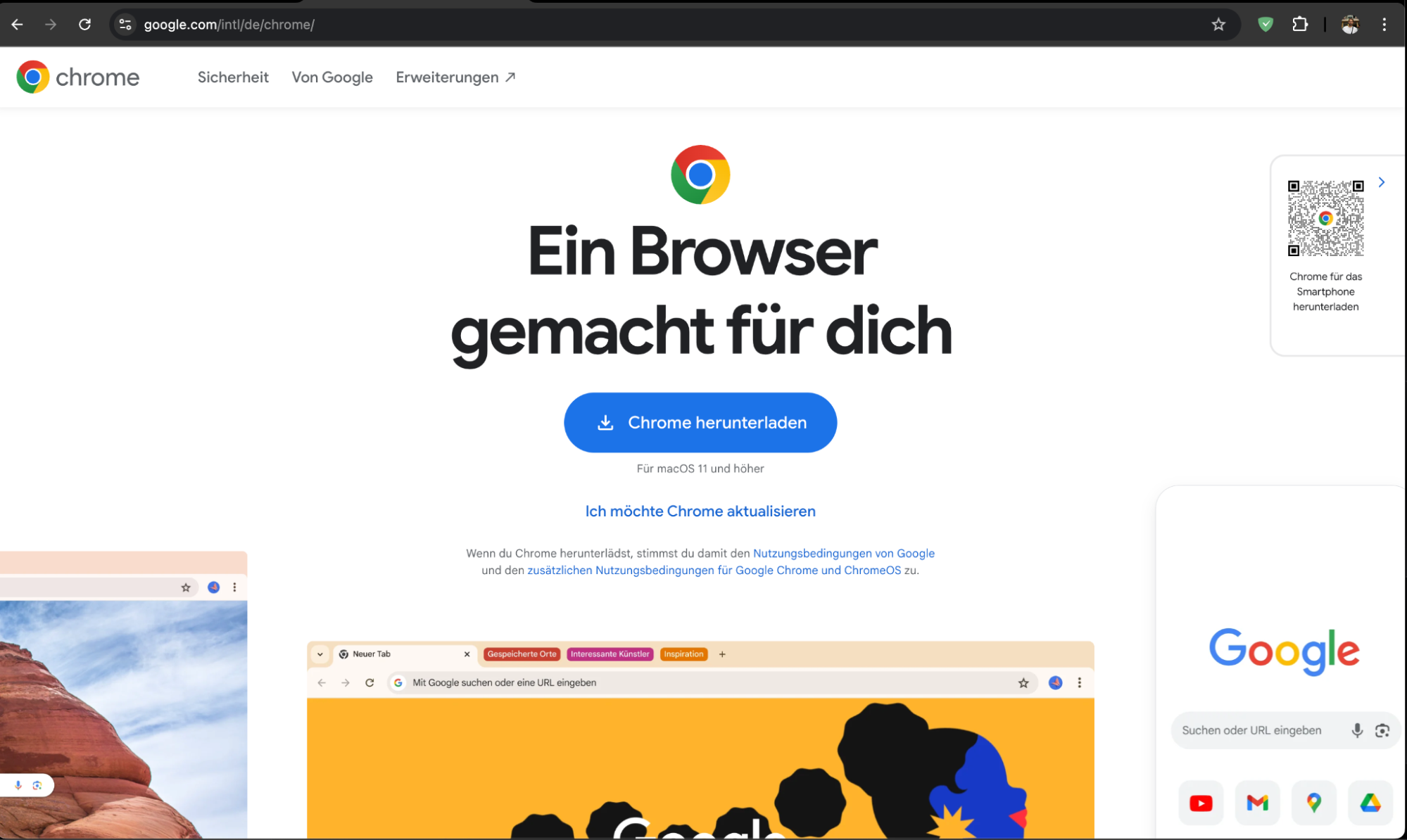 Um Google Chrome neu zu installieren, rufen Sie bitte https://www.google.com/chrome/ auf und wählen Sie Chrome herunterladen.