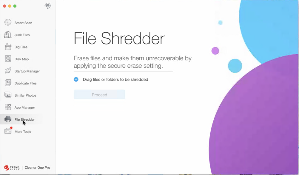 Drag any sensitive files or folders into File Shredder, click Shred, and confirm to overwrite the data so it's beyond the reach of recovery tools.
