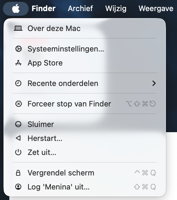 Als eerste stap voordat je de internetsnelheid op je Mac controleert herstart je de computer als je de laptop al een dag of twee hebt gebruikt