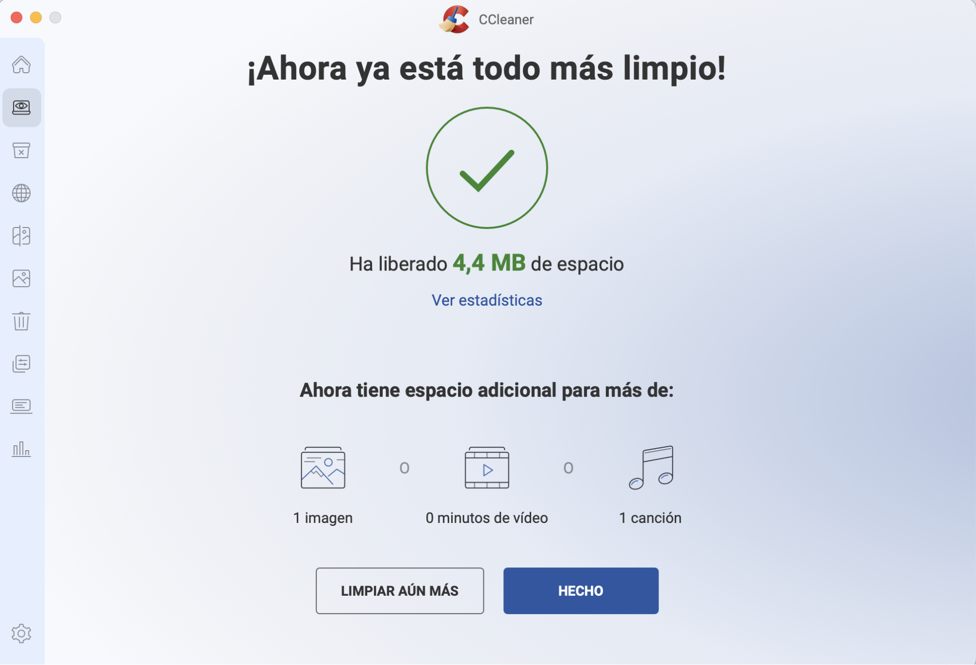 Utiliza la función Analizar fotos de CCleaner para determinar la calidad de las imágenes en tu Mac. La aplicación decidirá si tus fotos están sobreexpuestas, borrosas, subexpuestas, etc.