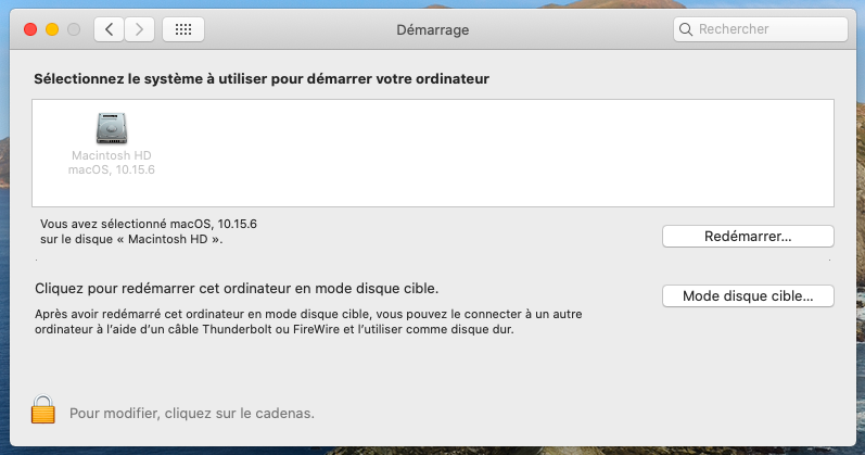 Disque de démarrage