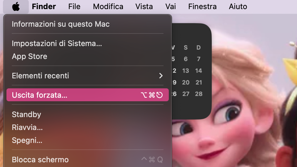 Riavvia Finder e riavvia il tuo Mac. Questo risolverà eventuali problemi temporanei in Finder. Per farlo, clicca sul menu Apple nella barra dei menu e scegli l'opzione Uscita forzata.