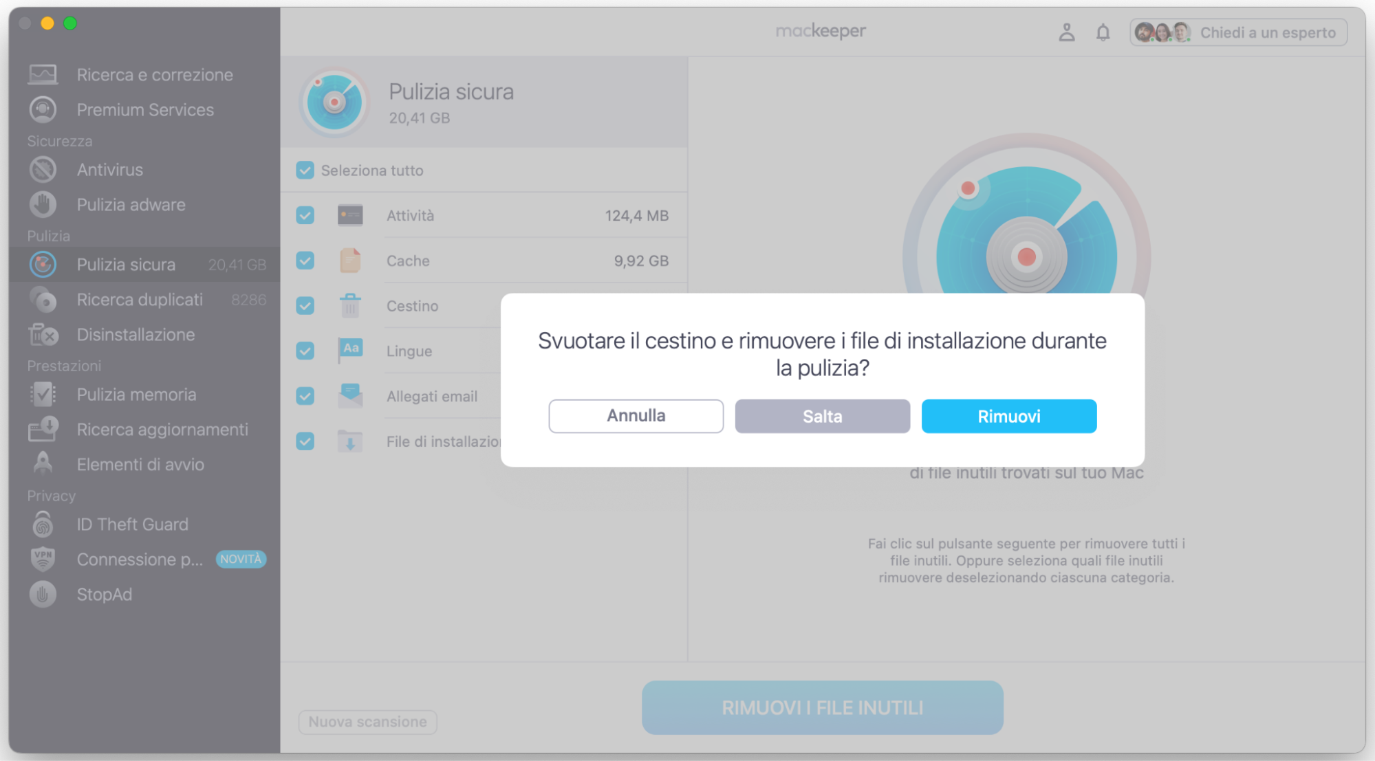 Per confermare l’eliminazione dei file inutili dal tuo Mac, clicca su Svuota cestino. Ora verifica se Safari è diventato più veloce.