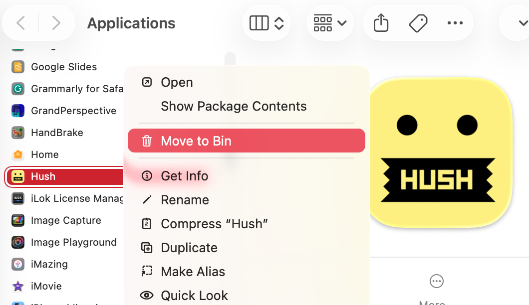 You can now delete the extension from your Mac like any other file. Send it to your Trash, then empty your Trash. Now try to play your video again.