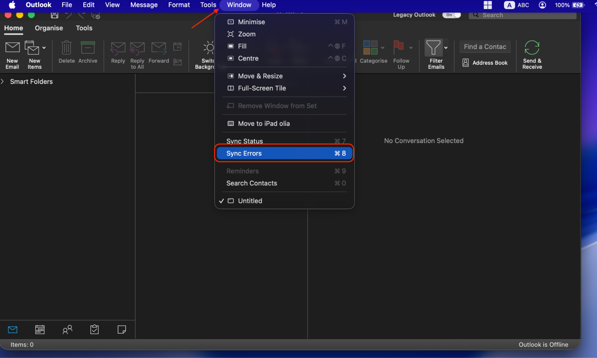 Select Revert to Legacy Outlook and the Revert option on the confirmation pop-up window to switch from Legacy to New Outlook.
