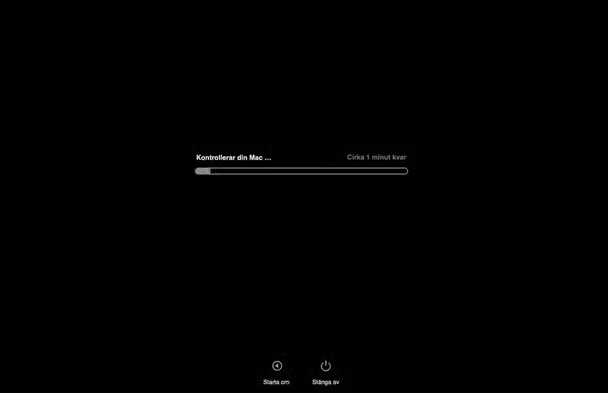 Apple Diagnostics kör en fullständig kontroll av din enhet för att ta reda på om några hårdvaruproblem bidrar till att din Mac är långsam. Om det finns problem relaterade till hårdvara visas de i ett meddelandefönster. Om inga hårdvaruproblem hittas visas istället meddelandet Inga problem hittades.