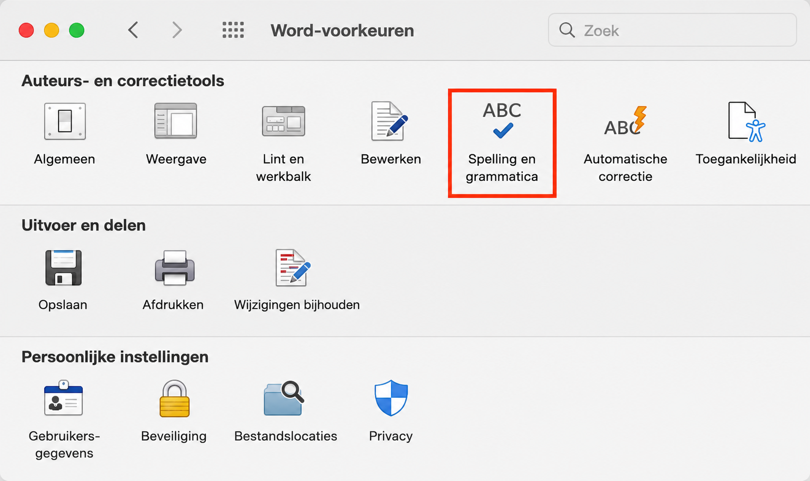 De automatische spellingcontrolefunctie kan Microsoft Word op uw Mac vertragen. Open de instellingen in de Voorkeuren van Word.