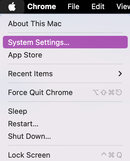 You can check your Wi-Fi connection by opening System Settings.