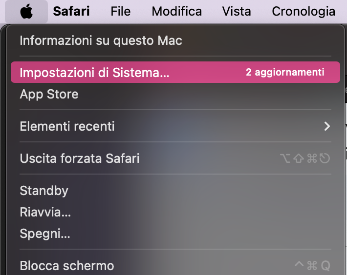 Se iCloud Drive occupa troppo spazio su Mac, puoi liberare spazio andando su menu Apple > Impostazioni di Sistema.