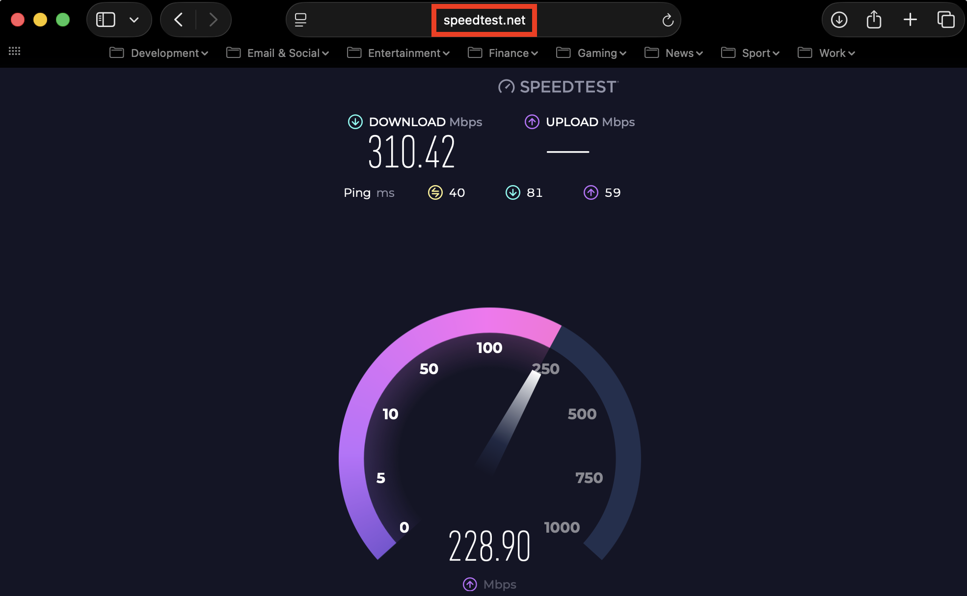 Speedtest.net in Safari on Mac. When you run into the Exchange password required notification on Mac, run a speed test to check your internet connection.