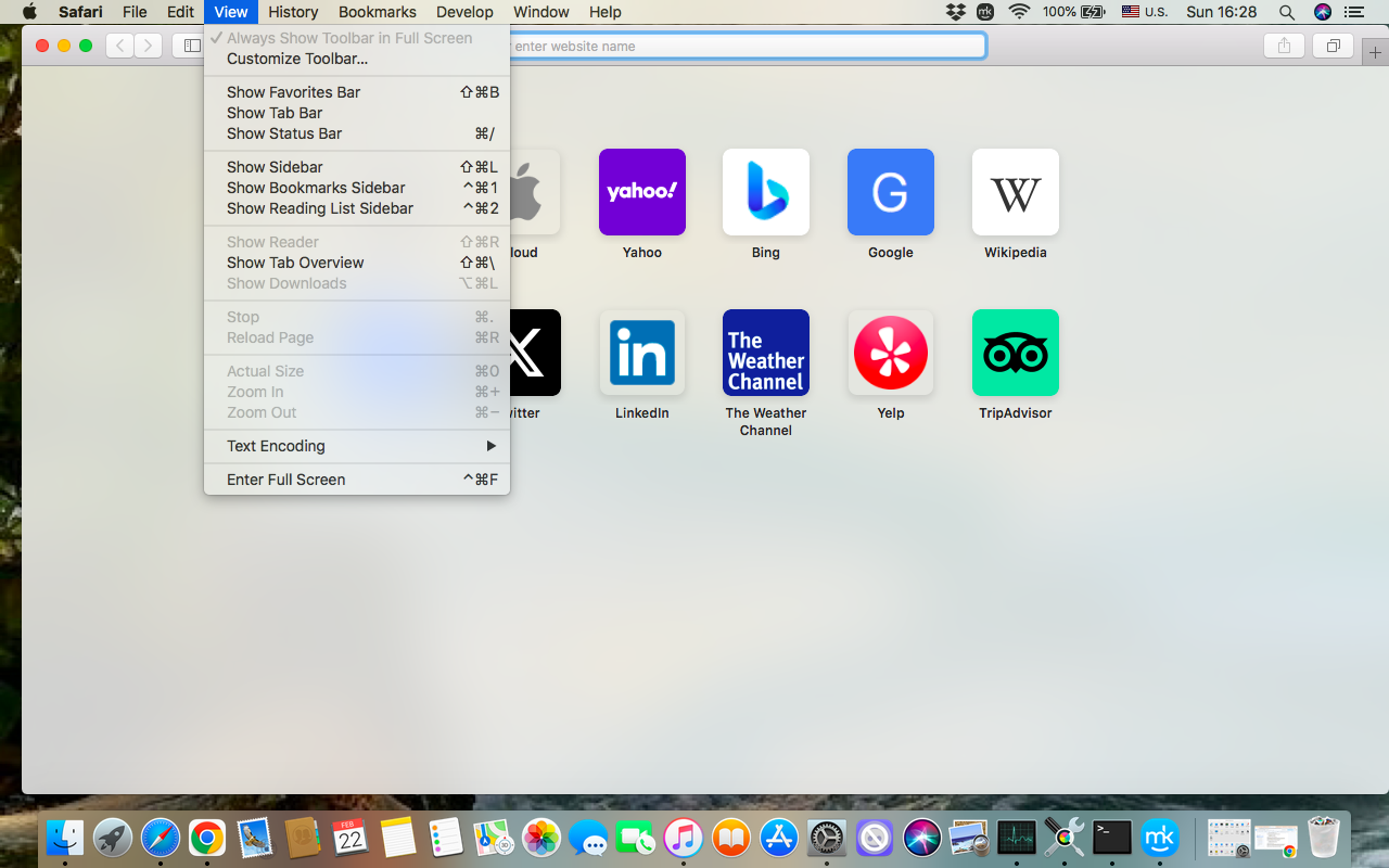 To decrease zoom on Safari via the Menu Bar, open Safari, then click View in the menu bar, and select Zoom Out from the drop-down menu.